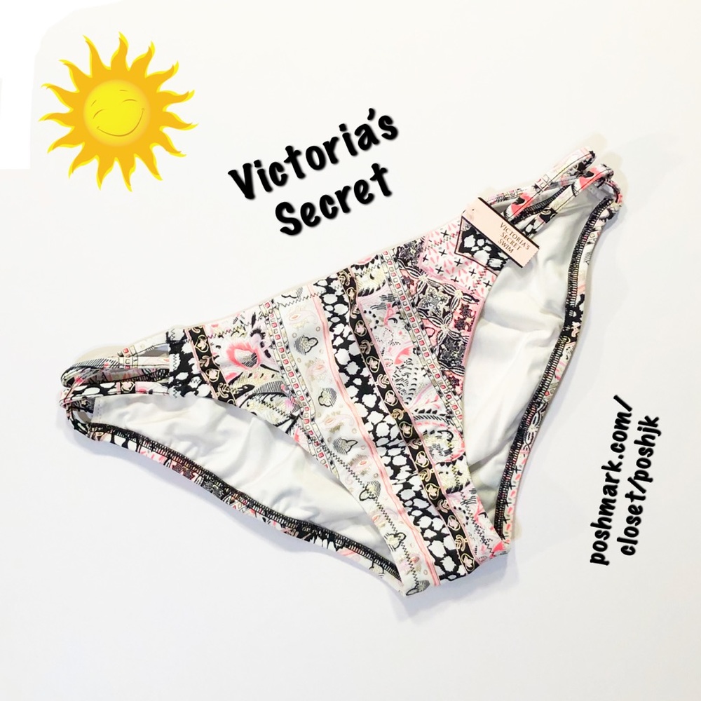 NWT Victoria’s Secret Bikini Bottom Strappy Cheeky